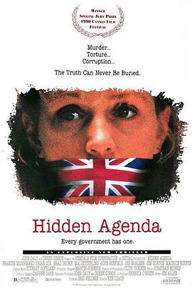 致命档案 Hidden Agenda (1990)海报